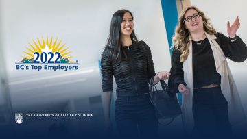 UBC recognized as one of BC’s Top Employers in 2022